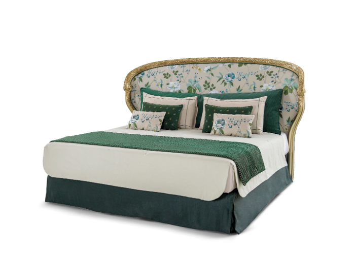 CROMIE - Fabric double bed with upholstered headboard _ Bellotti Ezio